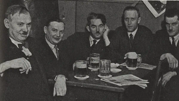 Franta Sauer zcela vlevo 1936